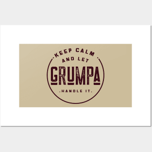 Grumpa, I'm a Grumpa, Grumpa Like A Regular Grandpa Only Grumpier, funny gift for grumpa, Posters and Art